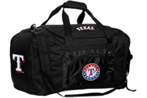 Concept One MLB Texas Rangers Roadblock Duffel Bag, Black