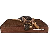 The Dog’s Bed, Premium Plush Orthopedic Waterproof Memory Foam Dog Beds, 5 Sizes/7 Colors: Eases Pet Arthritis, Hip Dysplasia &amp; Post Op Pain, Quality Therapeutic &amp; Supportive Bed, Washable Covers