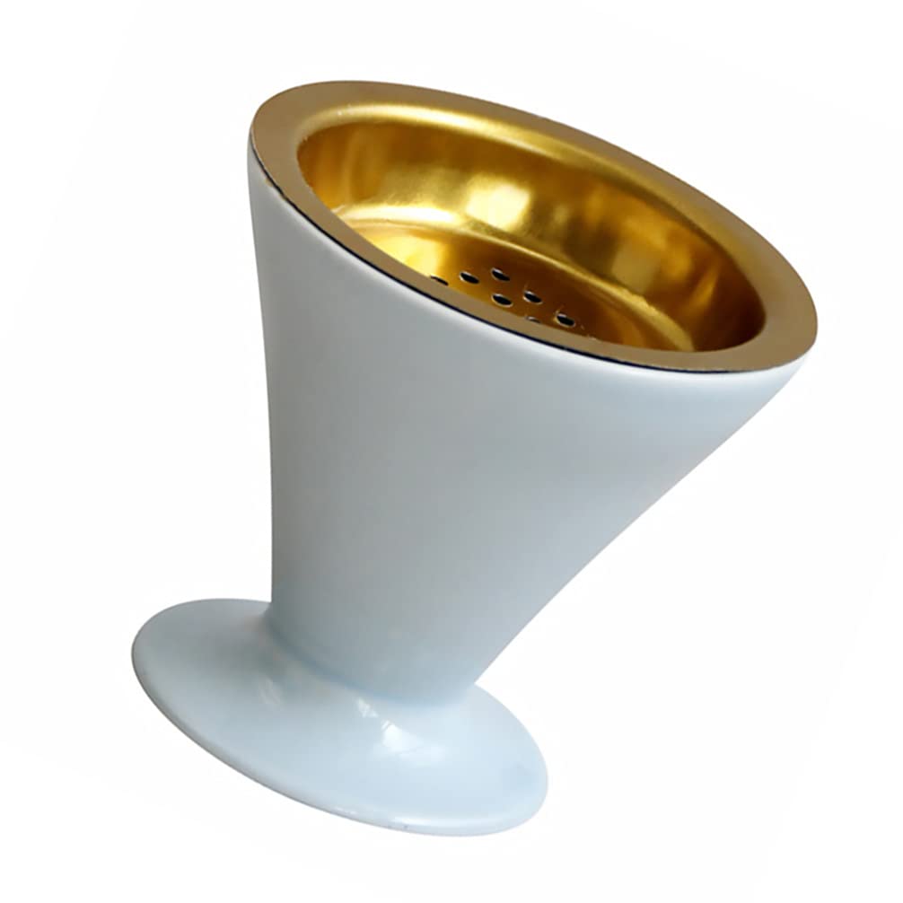 Amosfun Ceramic Aromatherapy Incense Burner 3.54 Inch Middle East Arabian Censer Portable Home Office Tea Room Decoration