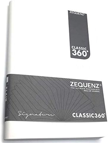 Zequenz Classic 360 Soft Bound Journal, Soft Cover Journal Notebook, Large, 5.75 x 8.25 200 sheets / 400 pages, Ruled, Lined premium paper (white)