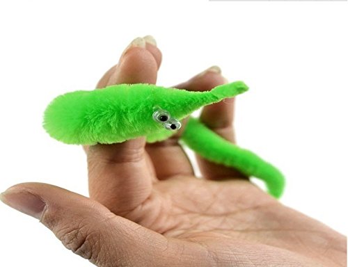 Mydio 12 Pack Magic Wiggly Twisty Fuzzy Worm Party Favors Toy for Kids and Adults