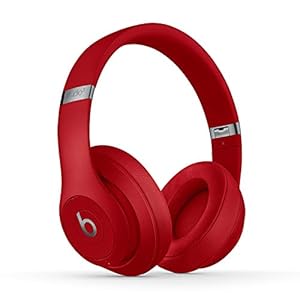 Beats-Studio3-Wireless-Noise-Cancelling-Over-Ear-Headphones-Apple-W1-Headphone-Chip-Class-1-Bluetooth-Active-Noise-Cancelling-22-Hours-Of-Listening-Time-Red-Previous-Model Beats Studio3 Wireless Noise Cancelling Over-Ear Headphones - Apple W1 Headphone Chip, Class 1 Bluetooth, Active Noise…