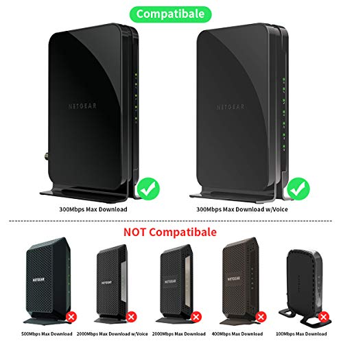 Sturdy Clear Acrylic Wall Mount Bracket Holder for NETGEAR Cable Modem CM500(Only for 300Mbps Max Download)