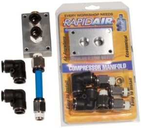 Rapidair 90200 Compressor Manifold Kit for 1/2-Inch Nylon Tubing by Rapidair