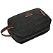 Domila Canvas Travel Toiletry Bag Shaving Dopp Kit (Black)