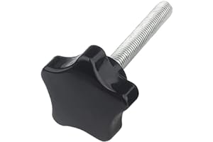 Oneyijun 4 Pcs M8 x 50mm Star Clamping Knob Grip Thumb Screw Head Diameter 38mm Knobs Nut Screws Tightening Thread Replacement Machine Handle