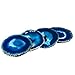 Blue Agate Coasters Set of 4-3.5