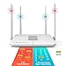 Wireless Router AC1200 Long Range Dual Band with 4 LAN Ports for Home Office, WiFi Extender for 2.4 GHz and 5 GHz