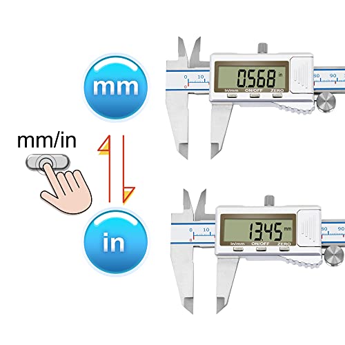 Digital Calipers, DITRON Electronic Caliper, 6 Inch, Micrometer