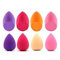 [8-Pack] Bellixe Beauty Makeup Sponge Blender Set, Latex-Free Vegan Dual for Liquid Foundation/Powder/Cream, Soft Multi-Purpose Cosmetic Applicator Puff for Effortless Blending Contouring