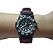 Survival Paracord Watch,8-in-1 Emergency Survival Kits with Paracord,Rescue Knife,Compass,Whistle, Thermometer,Water Resistance Men Women Watches, Glows in The Dark (Red)