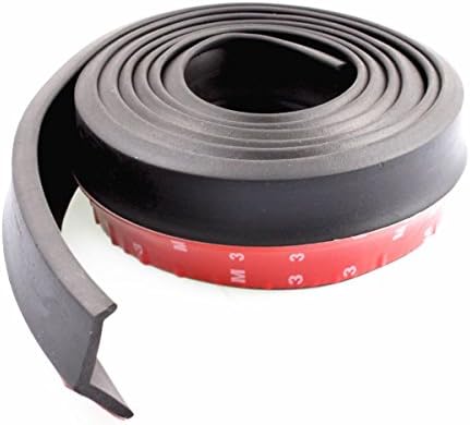 2.5 Metres Universal Car Bumper Strip,Soft PVC Car Sticker Lip Skirt Protector Car Front Lip Bumper Car Rubber Strip,55mm Width (Black)