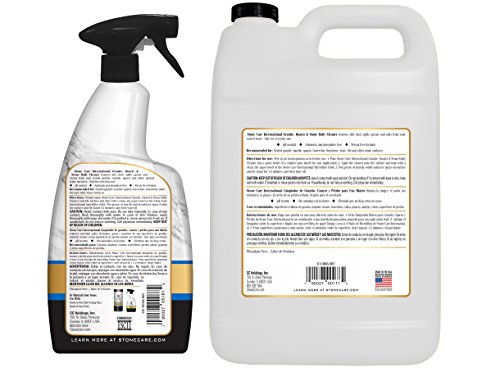 Stone Care International Granite Cleaner - Value Pack - 32 Ounce Trigger and 1 Gallon - Granite Marble Quartz Tile Travertine Limestone Slate Daily Cleaner
