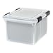IRIS Letter and Legal Size WEATHERTIGHT File Box, Clear primary