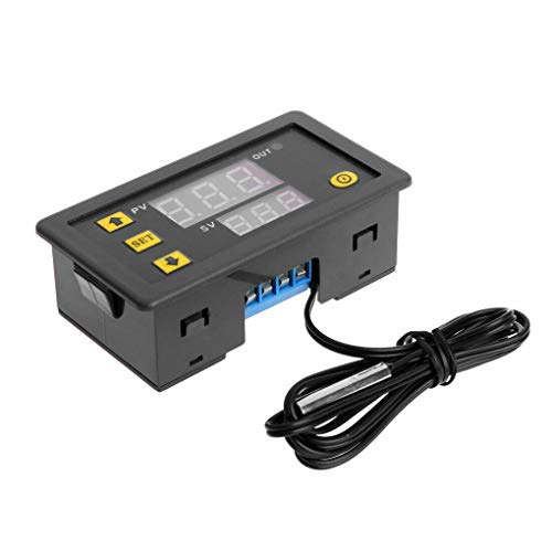 Shangjunol W3230 LED Digital Temperature Controller -55 to 120 Degree Temperature Measurement Data Save Thermostat Regulator DC12V
