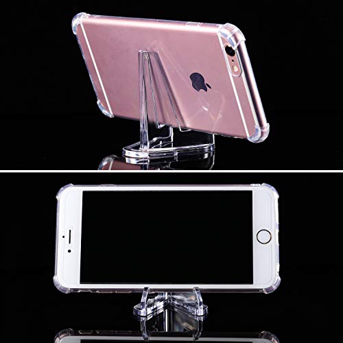 Boao 12 Pieces Tall Clear Mini Acrylic Easels Stands Card Display Stand Coin Trading Cookie