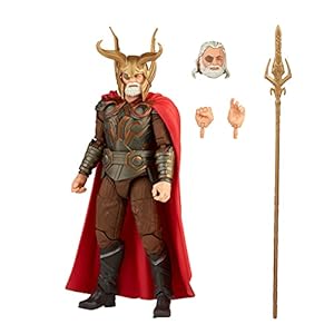 Hasbro Marvel Legends Series 15-cm Scale Action Figure Toy Odin, Infinity Saga character, Premium Design, Figure and 4…