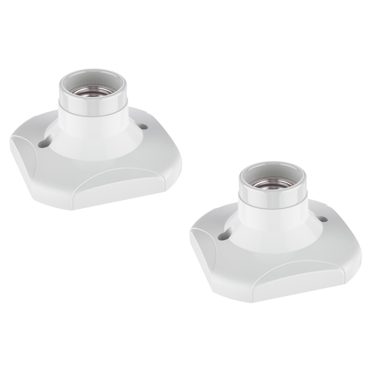 ledscom.de 2 Pieces Ceiling Light/lamp Holder Elektra, White, 1x E27 max. 60W