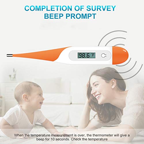 Oral Thermometer for Fever Test with Flexible Tip, Body Temperature