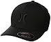 Hurley Men's Apparel Men's One & Only Flexfit Perma Curve Baseball Hat Hat, Black//Black, S-M