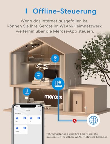 meross WLAN LED Nachttischlampe Funktioniert mit Apple HomeKit, Dimmbar RGBCW Atmosphäre Touch Nachtlampe für Schlafzimmer Wohnzimmer, Smart Nachtlicht Funktioniert mit Alexa, Google Home 9