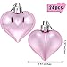 Boao 24 Pieces Heart Shaped Ornaments Valentine's Day Heart Ornament for Valentine's Day Decoration, 2 Styles(Pink)