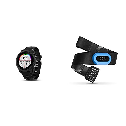 Garmin Forerunner 935 Running GPS Unit (Black) and HRM-Tri Heart Rate Monitor Bundle