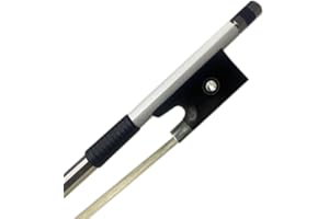 yinfeel 1pcs of 4/4 carbon fiber violin bow,blue,pink,green,white,coffee coulour white horse hair for adult (white)