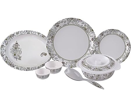 Servewell Royal Paisley Round Dinner Set, 31-Pieces