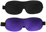 Sleep Mask Blindfold,2 Pack 3D Eye Covers for Sleeping Night Eyeshades Blinder,Eye Masks for Travel