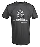Mike Tyson Boxing Gloves Quote Punched in the Face T shirt - Large