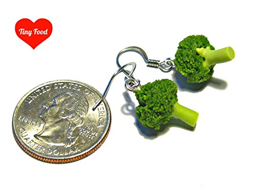Broccoli Earrings - Tiny Food Jewelry