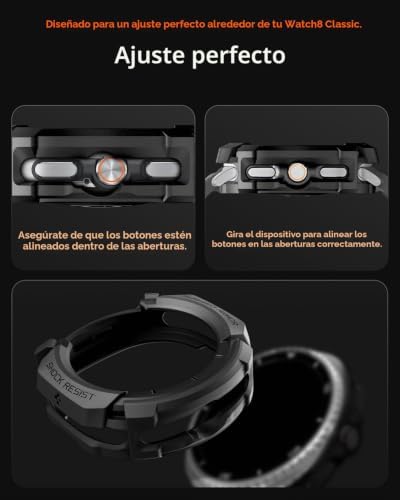 Funda Rugged Armor Compatible con Galaxy Watch 8 Classic