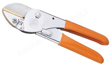 Falcon Pruning Secateurs - Economy M-2(Total Length 200 Mm,Steel Handle With PVC Grip)