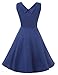 Vianla Women's 1950s V Neck Vintage Cut Out Retro Party Cocktail Dresses