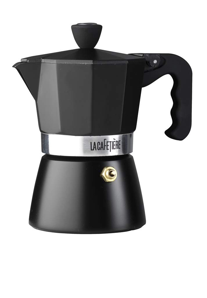 La Cafetiere ES000008 Classic Espresso Coffee Maker Percolator, 3-Cup - Black