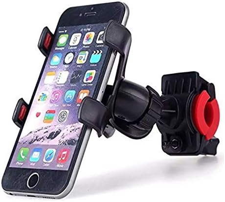BlackBass 360 Degree Rotating Base Bicycle/Motorcycle Cradle Mount Holder Stand for Using Mobile Phone While Driving for Redmi 6, Honor, and Other Smartphones