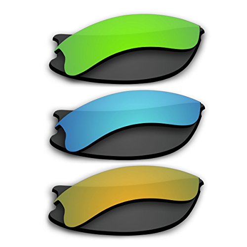 3 Pair Replacement Polarized Lenses for Oakley Flak Jacket XLJ Pack P5