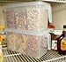 Refrigerator Organizer Container - Clear with Lid, Handle and 3 Smaller Bins - 2 Sets