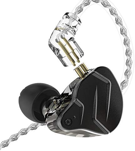 KZ ZSN PROX in Ear Earphones Yinyoo Balanced Armature Driver Hybrid Technology 1DD 1BA Earphone Earbuds Comfortable Ear Noise Cancelling Headphones for Cell Phone Android Women Men (w/o mic