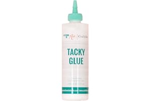 Craftelier - Tacky Glue | Extra Strong Multipurpose Liquid Glue for Scrapbooking and Other Craft Projects | Non-Toxic | Transparent, Flexible and Resistant Drying - Quantity 240 ml (8.12 Fl Oz)