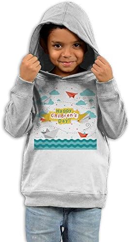 ZheuO Boys & Girls Baby Origami Boat and Paper Plane Particular Hoodie Sweatshirt 2 Toddler White