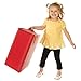 Foamnasium Wedge, Indoor Foam Playset, Soft Toddler and Active Kids Play Foam Wedge for Crawling, Climbing, Sliding and Jumping, Made in the US, Red