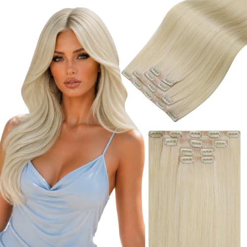 LaaVoo Clip-in Human Hair Extensions