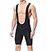 Przewalski Men’s 3D Padded Cycling Bike Bib Shorts, Bicycle Biking Bib Shorts Black
