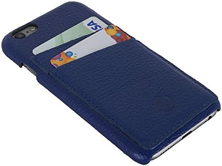 iPhone 6 & 6S. And iPhone 6 Plus & iPhone 6S Plus Real Leather Cover Case with Slots for ID/Bank Card - Super Slim Fit Luxury Cases by Clienze ( Frenco Series ) - Protect Your iPhone (Blue)