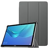 MoKo Huawei MediaPad M5 10.8/M5 Pro 10.8 Case - Ultra Lightweight Smart Slim Shell Stand Cover Case for Huawei MediaPad M5/M5 Pro 10.8 Inch 2018 Tablet with Auto Wake/Sleep Feature, Gray