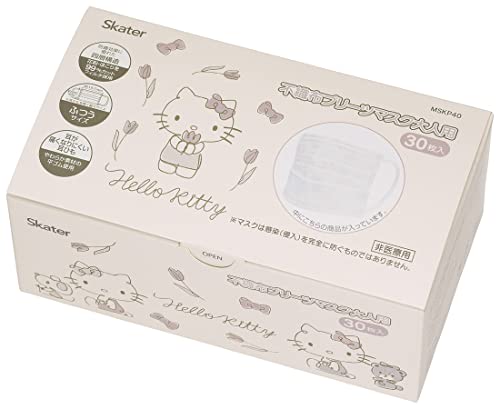 スケーター(Skater) 不織布 マスク 普通サイズ 4層構造 増量 箱入り ハローキティ 30枚 MSKP40-A商品画像