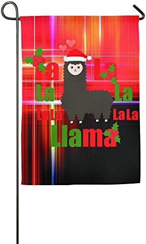 Fa-La-La-La Llama Comic Image Merry Christmas House Flag Home Garden Flag