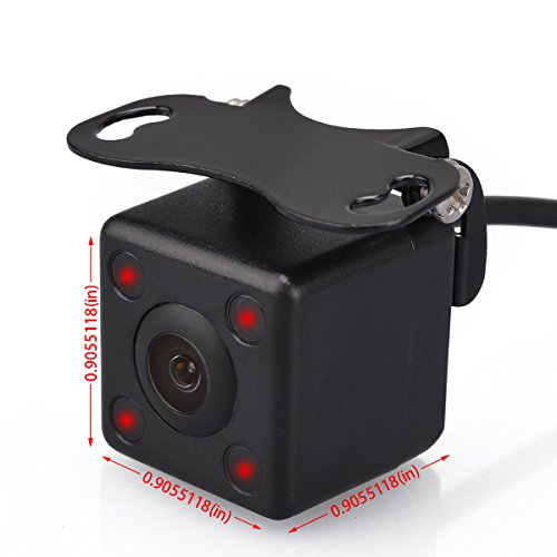 Sincere Gizzsh Waterproof Universal Vehicle Reverse Back Rear View Camera with 4 Night Vision IR LED Lights-93003